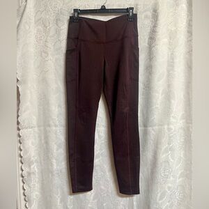 Mondetta Women's Dark Burgundy Leggings